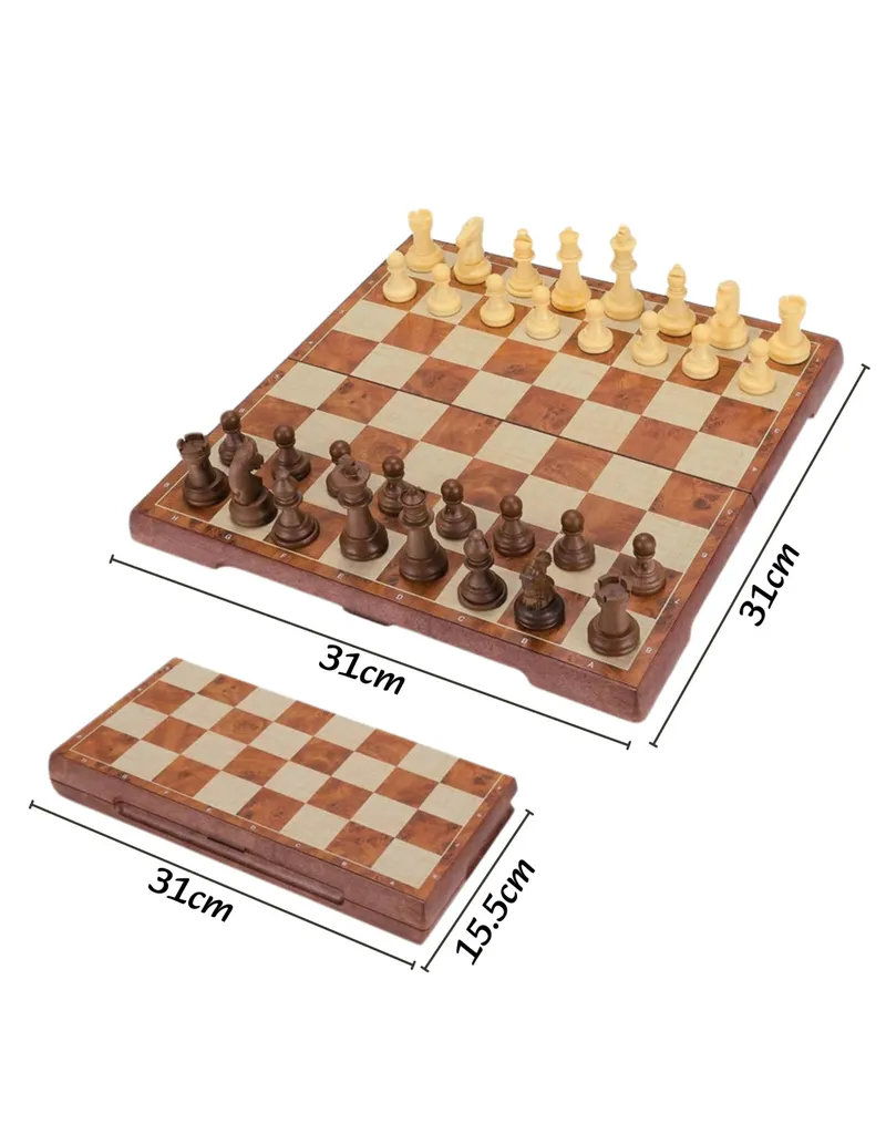 WOOPIE 57321 Klasyczne Szachy Warcaby 2w1