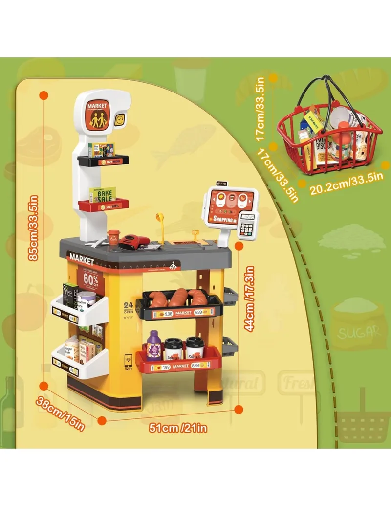 WOOPIE 50049 Interaktywny Supermarket Dla Dzieci