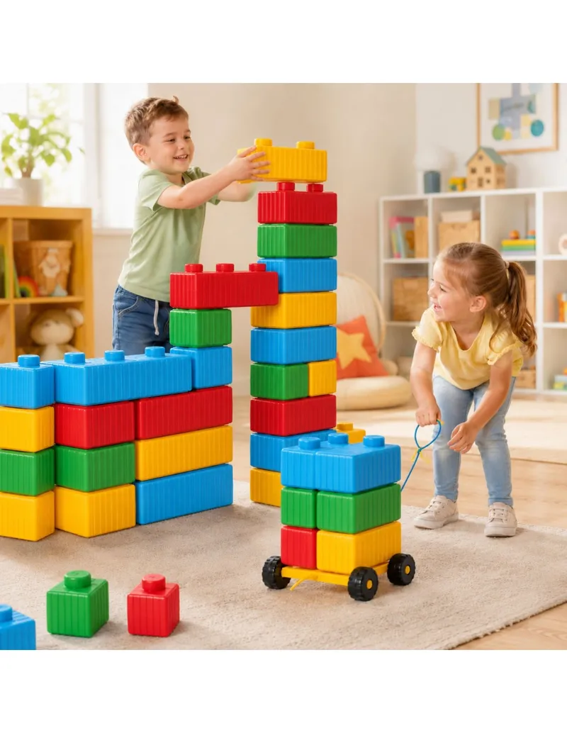 WOOPIE 46071 Klocki Konstrukcyjne Zestaw 43 el