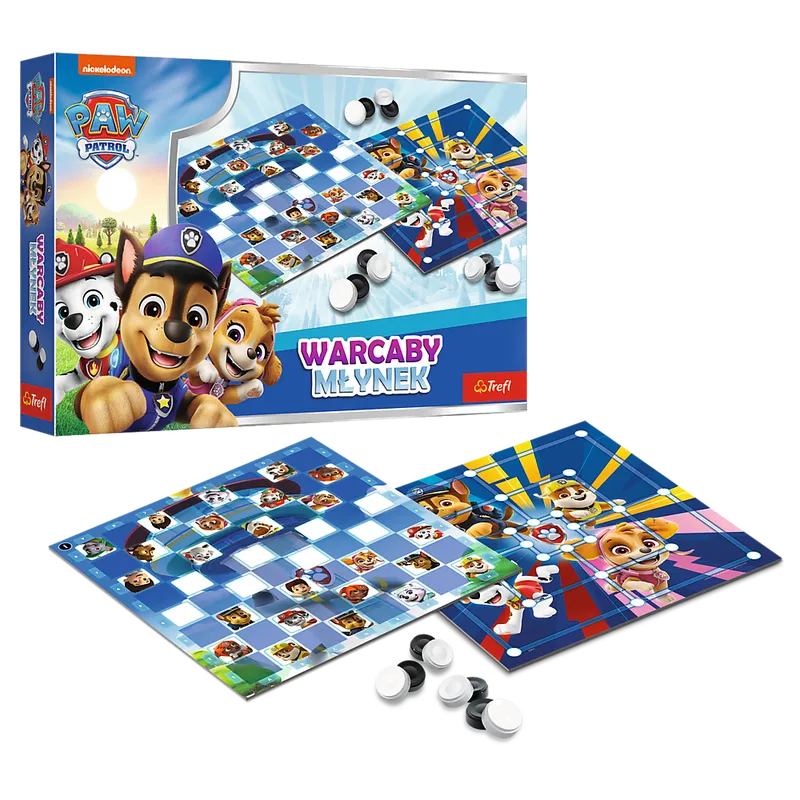 TREFL 02798 Gra Warcaby I Młynek Paw Patrol