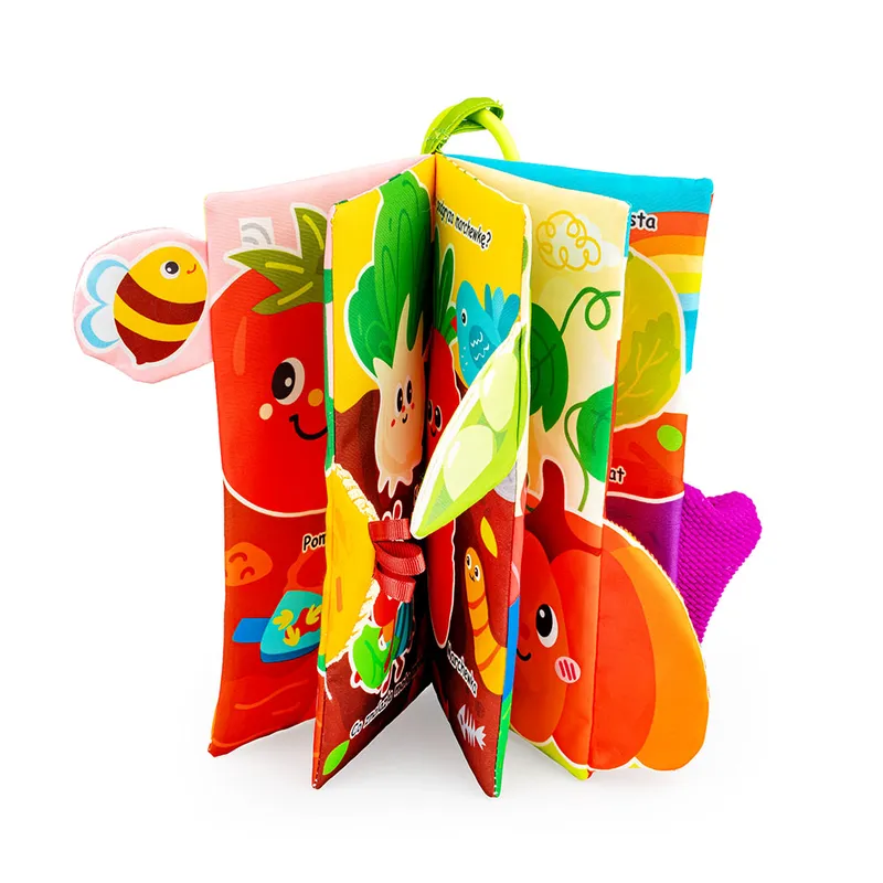 JOLLYBABY JB 83283 Książeczka Kolorowe Grządki