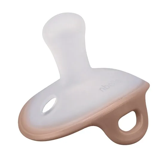 Mombella P01213 Silikonowy Smoczek Uspokajający Grzybek Mocha Mousse