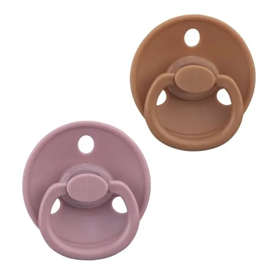Mombella P01228 Smoczek Uspokajający Grzybek 2-PAK Mocha Mousse – Lavend