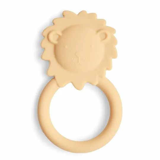 Mushie MU2560469 Gryzak Silikonowy Lew Soft Yellow