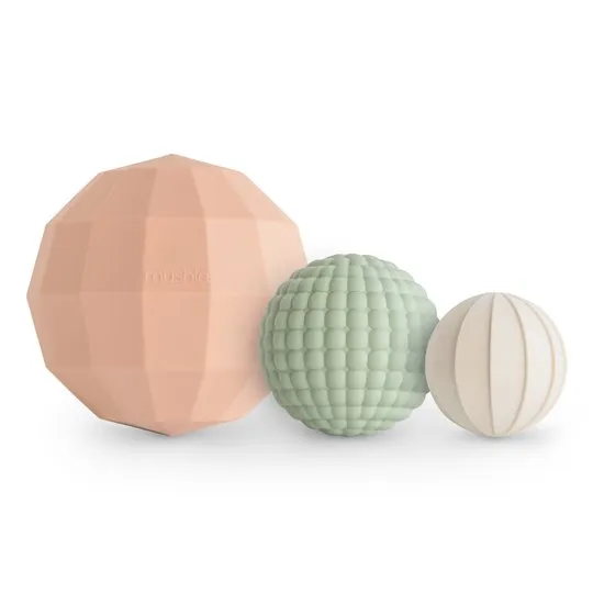Mushie MU101905 Kule Sensoryczne Dla Dzieci Blush