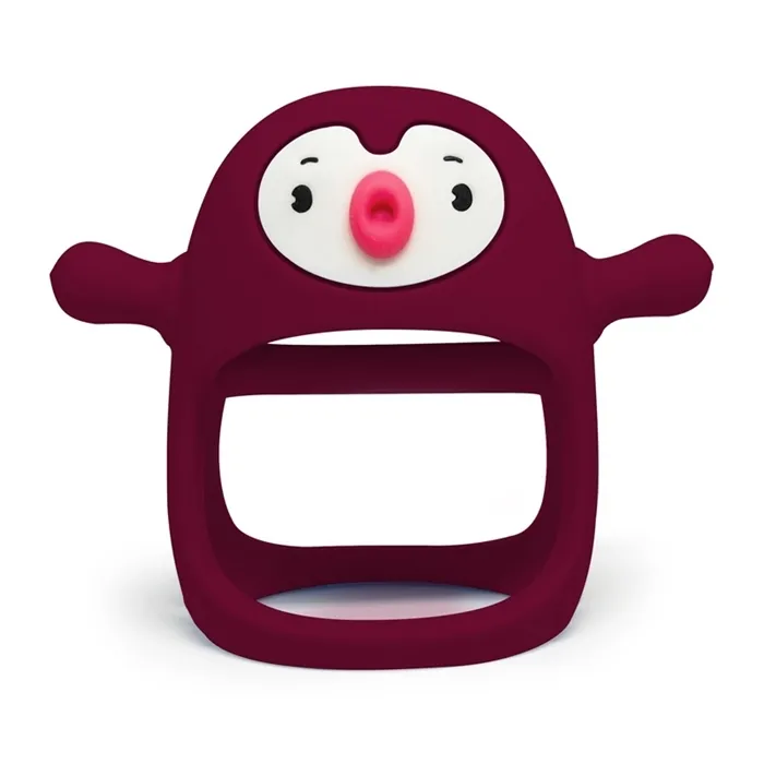 SMILY MIA M12030-4 Gryzak Silikonowy Pingwin Buddy Red