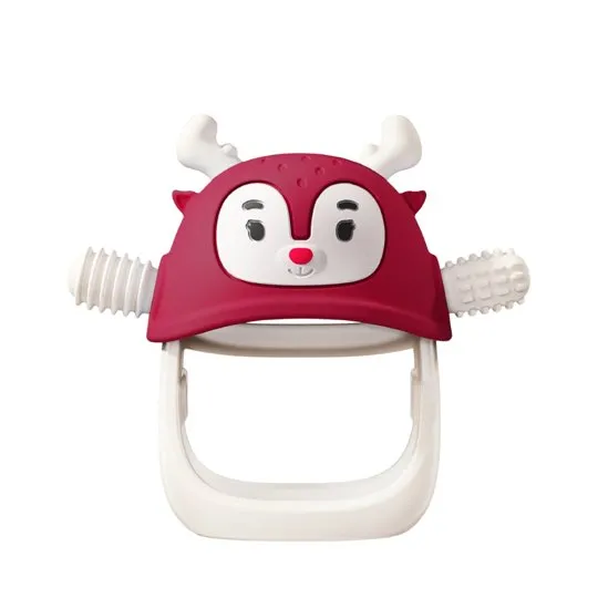 Smily Mia M12032-7 Gryzak Dla Niemowlaka Renifer Chimney Red