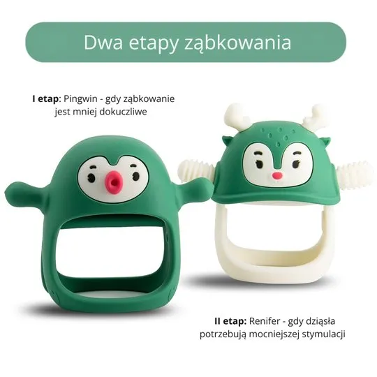 Smily Mia M12032-6 Gryzak Dla Niemowlaka Renifer Pine Green