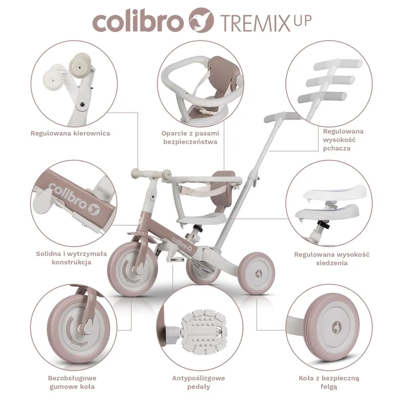 COLIBRO Rowerek Dziecięcy TREMIXUP MOUSSE