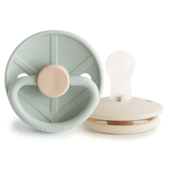 FRIGG F101554 Little Viking Smoczek Uspokajający 2-PAK Silikon 0-6M Sage