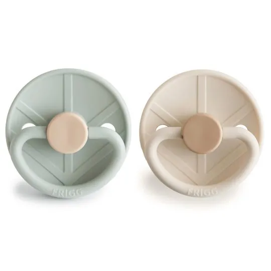 FRIGG F101554 Little Viking Smoczek Uspokajający 2-PAK Silikon 0-6M Sage