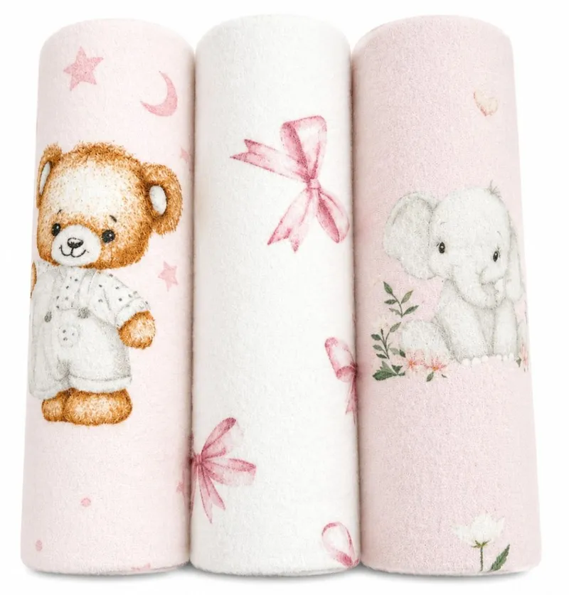 EGA Pielucha Flanela Druk 70/80 2583 Zestaw 15 3-PAK Mix