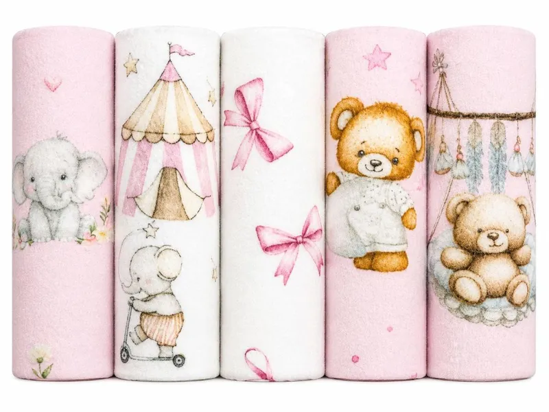 EGA Pielucha Flanela Druk 70/80 2675 Zestaw 4 5-PAK Mix
