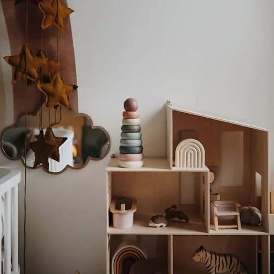 Mushie MU2420230 Piramidka Sensoryczna Kółka Orginal