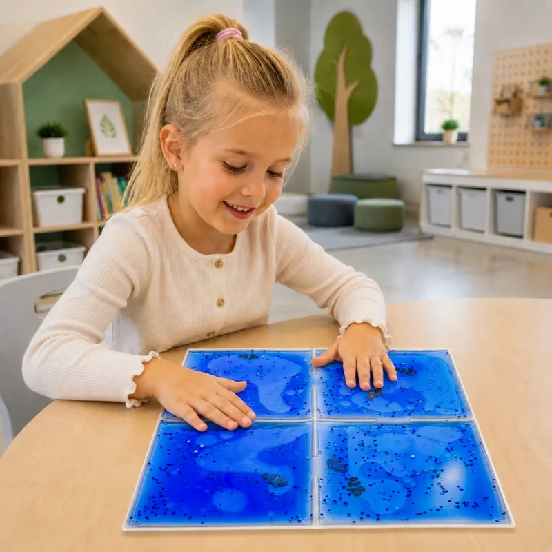 TULLO 715 Panel Sensoryczny Z Cieczą - Niebieski