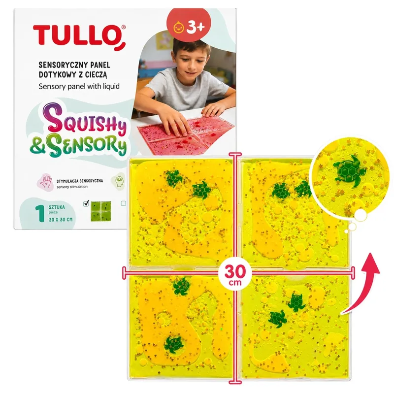 TULLO 717 Panel Sensoryczny Z Cieczą - Żółty