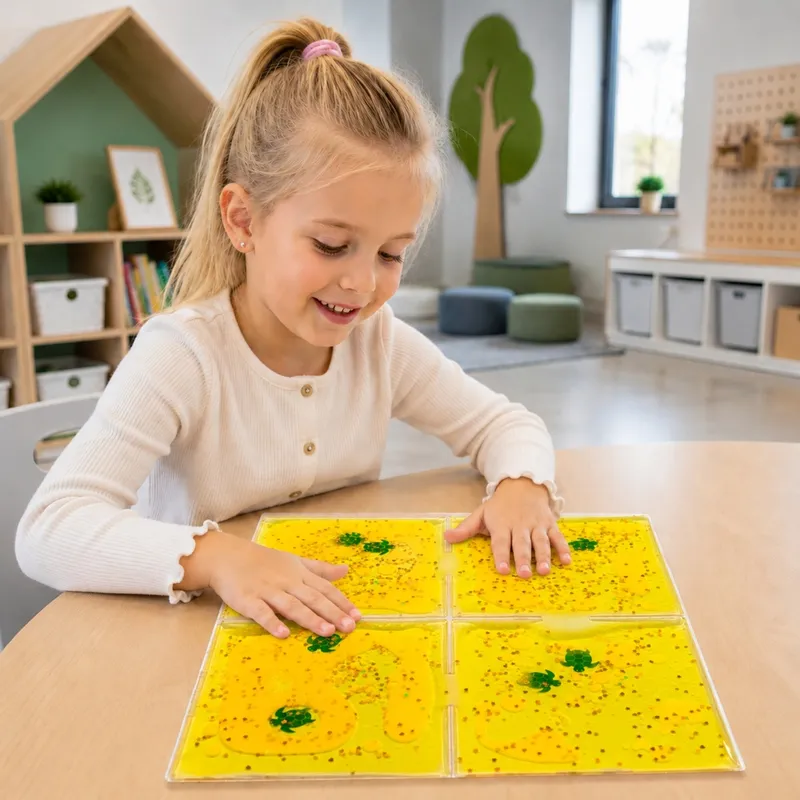 TULLO 717 Panel Sensoryczny Z Cieczą - Żółty