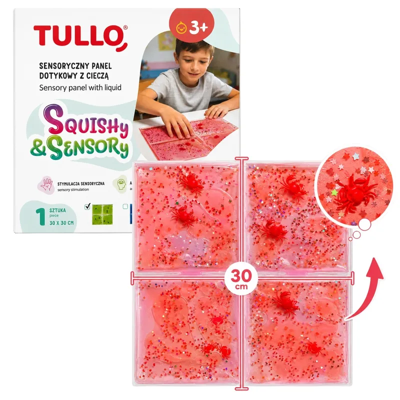 TULLO 716 Panel Sensoryczny Z Cieczą - Czerwony