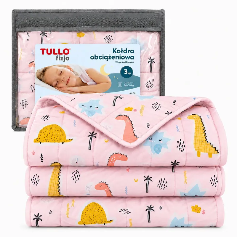 TULLO 753 Kołdra Obciążeniowa Sensoryczna 4 kg - Różowa