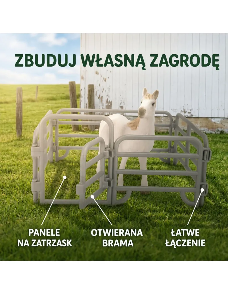 WOOPIE 599500 Zestaw Figurek Mała Stajnia 7 el