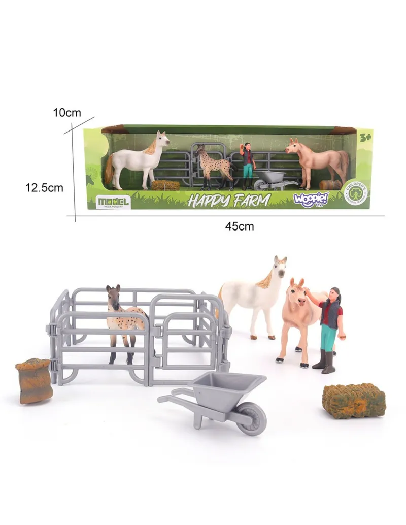 WOOPIE 599500 Zestaw Figurek Mała Stajnia 7 el