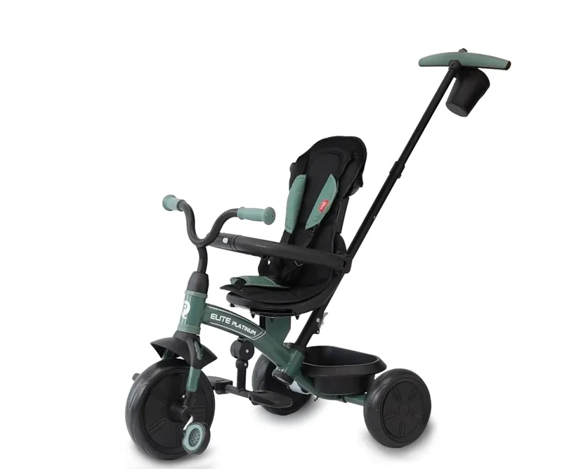 MILLY MALLY Qplay Rowerek Trójkołowy Elite Platinum Green
