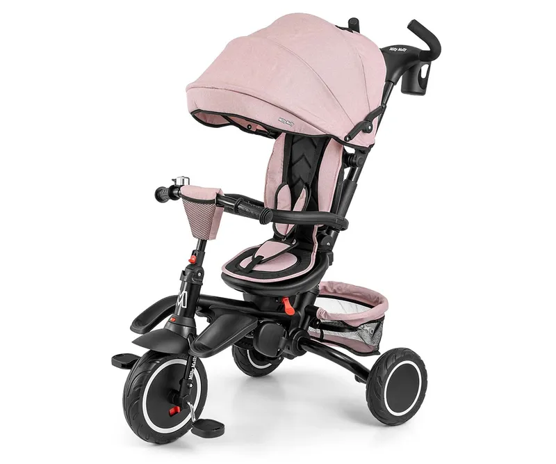 MILLY MALLY 6191 Rowerek Trójkołowy Stanley Rubber New Pink