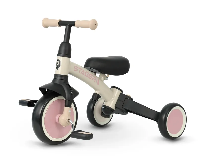 MILLY MALLY 6279 Rowerek Trójkołowy Stager 3w1 Pink
