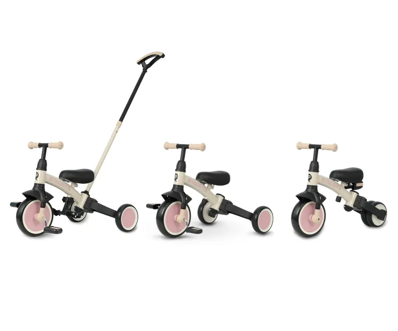 MILLY MALLY 6279 Rowerek Trójkołowy Stager 3w1 Pink
