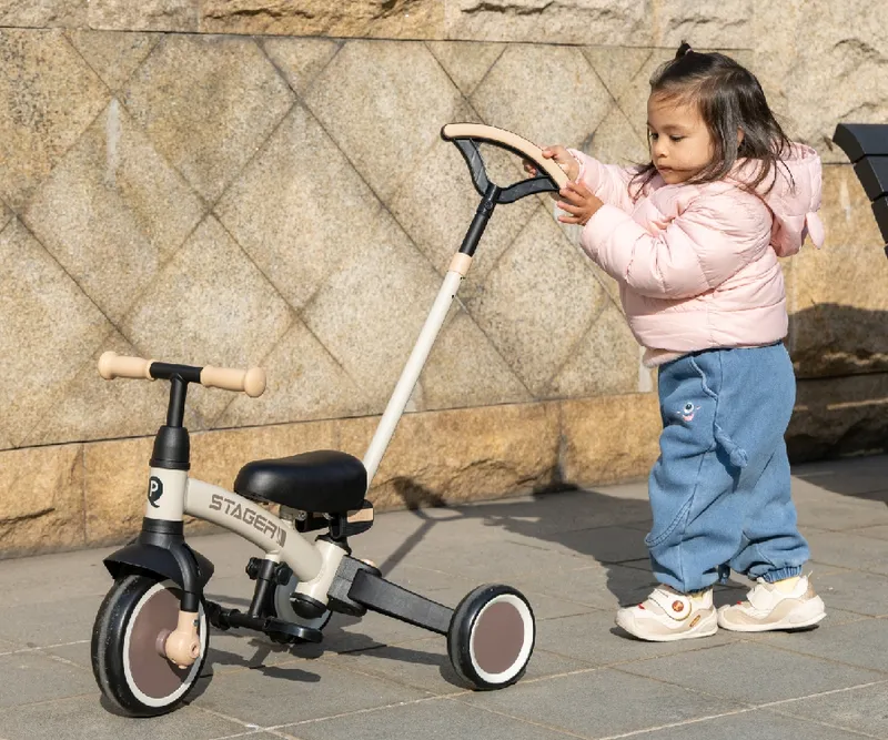 MILLY MALLY 6278 Rowerek Trójkołowy Stager 3w1 Brown