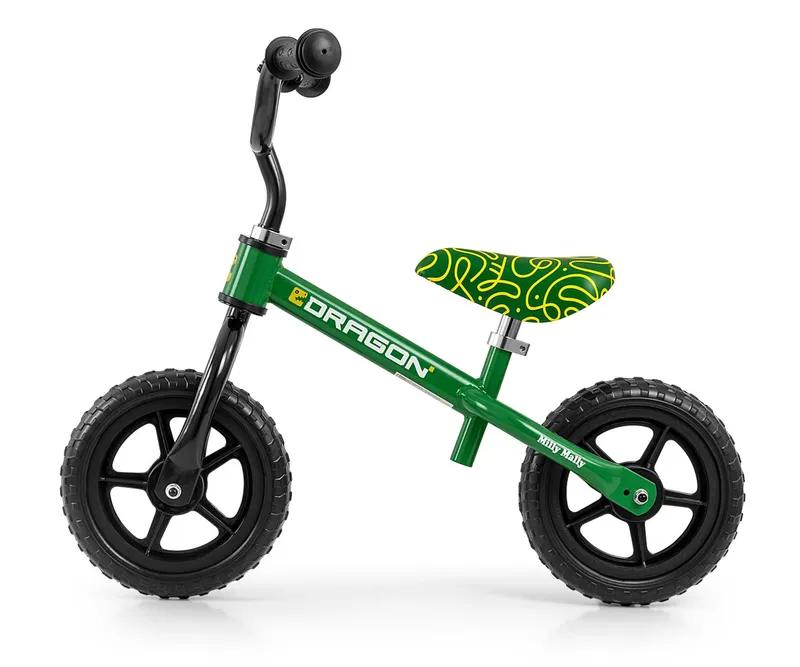 MILLY MALLY 6345 Rowerek Biegowy DRAGON Green