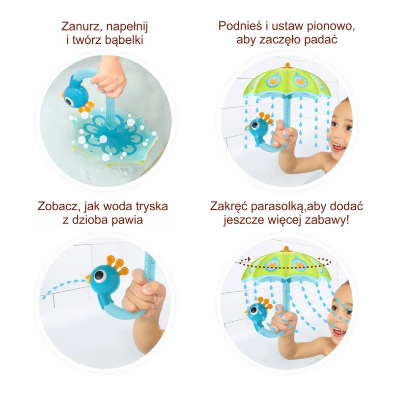 YOOKIDOO 40323 Parasolka Paw - Zielona