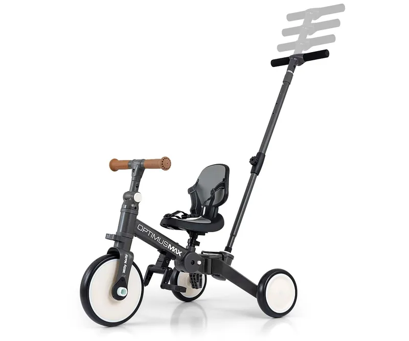 MILLY MALLY 6265 Rowerek 5w1 OPTIMUS MAX Dark Grey