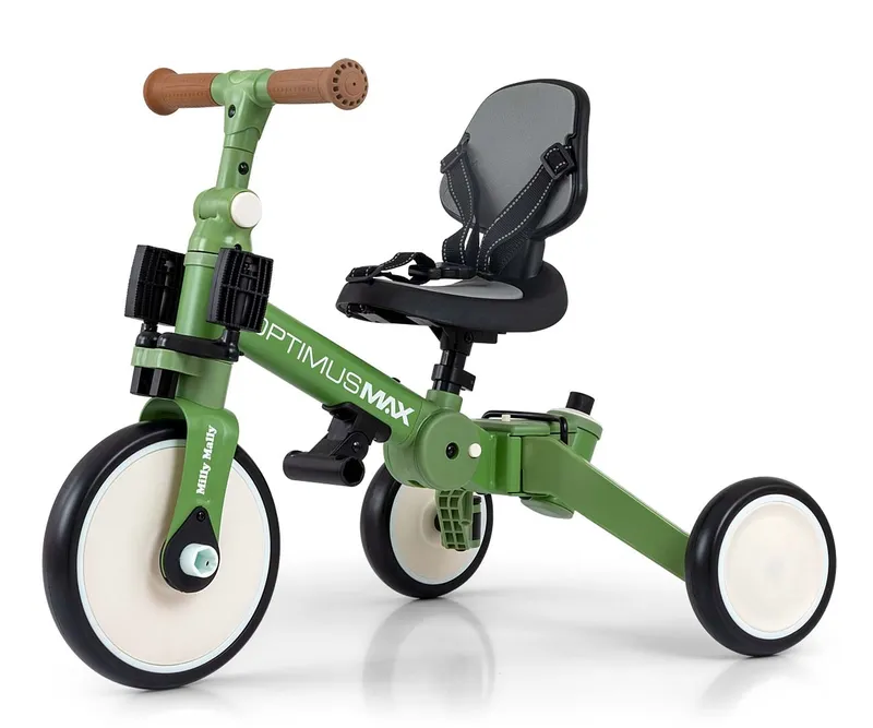 MILLY MALLY 6342 Rowerek 5w1 OPTIMUS MAX Green