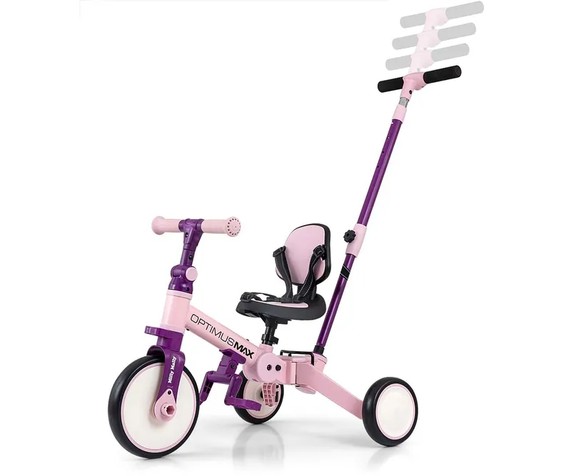 MILLY MALLY 6267 Rowerek 5w1 OPTIMUS MAX Pink