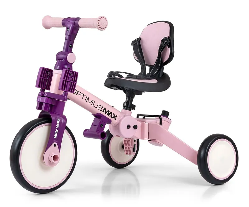 MILLY MALLY 6267 Rowerek 5w1 OPTIMUS MAX Pink