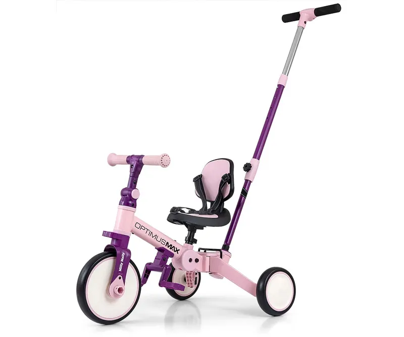MILLY MALLY 6267 Rowerek 5w1 OPTIMUS MAX Pink