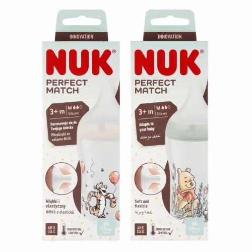 NUK 742027 Butelka Silikonowa KUBUŚ PUCHATEK 260ml