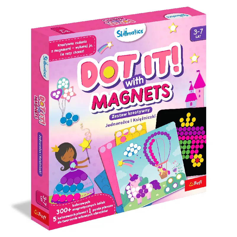 TREFL 62600 Skillmatics Zestaw Kreatywny Z Magnesami Jednorożce I Księżniczki