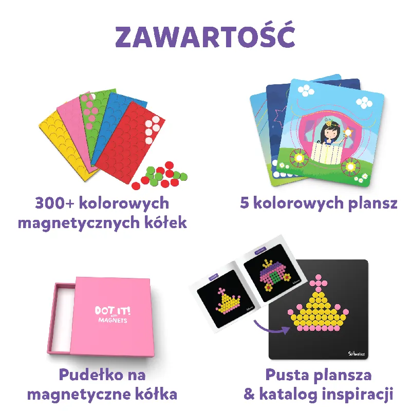 TREFL 62600 Skillmatics Zestaw Kreatywny Z Magnesami Jednorożce I Księżniczki