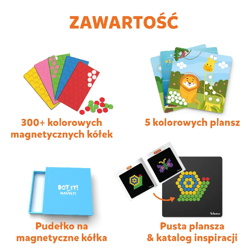 TREFL 62601 Skillmatics Zestaw Kreatywny Z Magnesami Świat Zwierząt