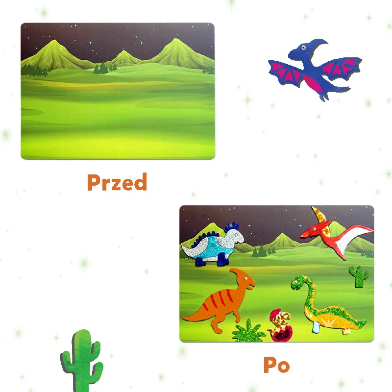 TREFL 62606 Skillmatics Foil Fun Kraina Dinozaurów
