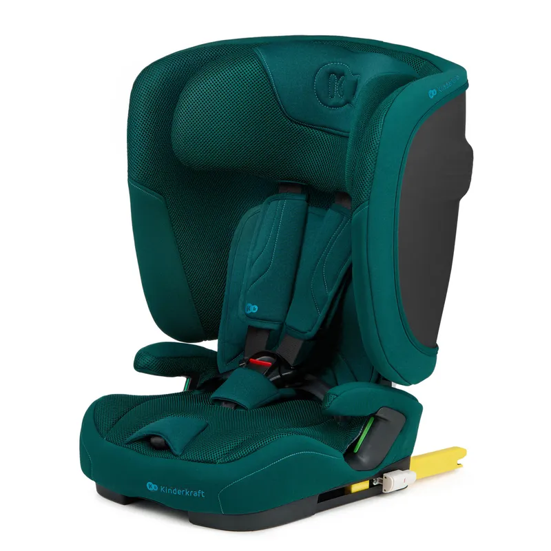 KINDERKRAFT Fotelik Samochodowy FIX2GO I-Size 76-150CM Green