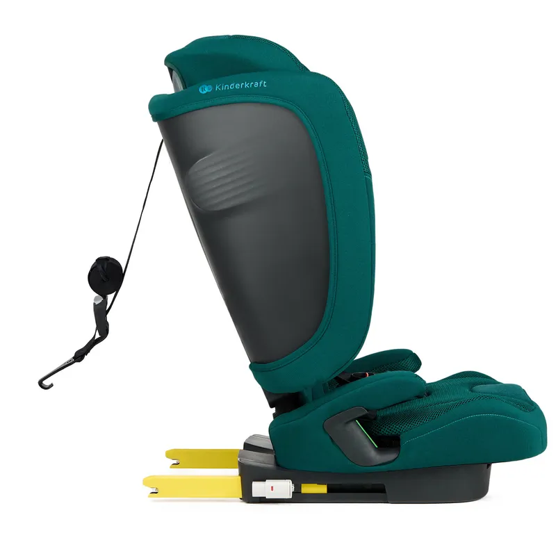 KINDERKRAFT Fotelik Samochodowy FIX2GO I-Size 76-150CM Green