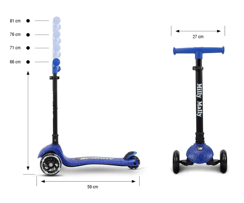 MILLY MALLY 6251 Scooter Sparky Blue