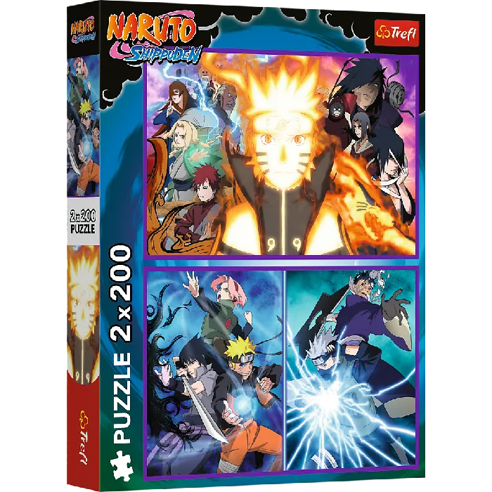 TREFL 13333 Puzzle 2x200 Ninja Z Wioski Ukrytego Liścia