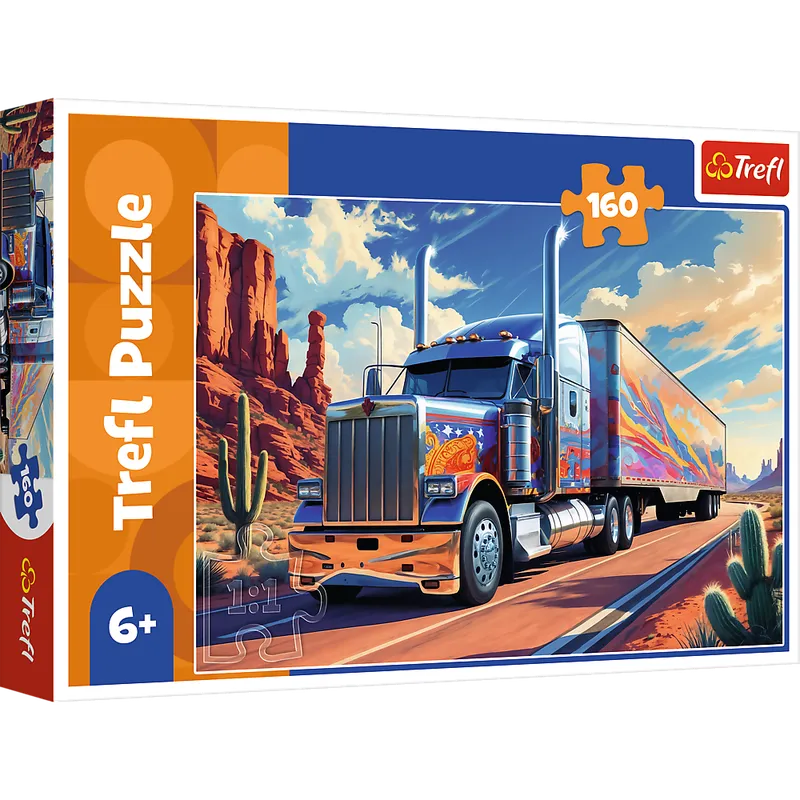 TREFL 15413 Puzzle 160 Ciężarówka W Trasie