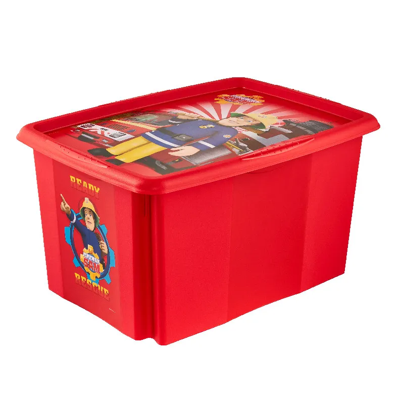 KEEEPER KAROLINA FIREMAN SAM Pojemnik Z Pokrywą 45l - Czerwony