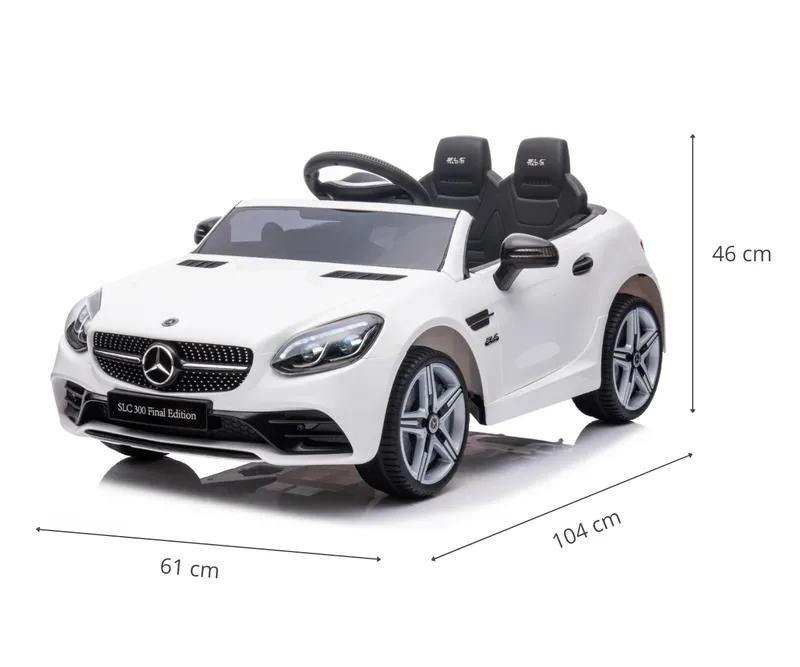 MILLY MALLY 5913 Pojazd Na Akumulator MERCEDES-Benz SLC White