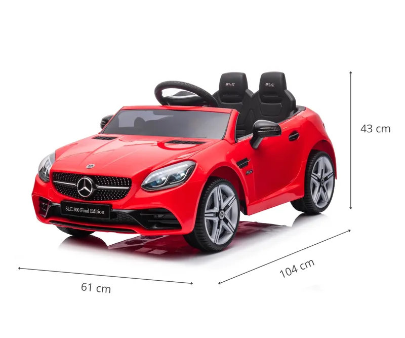 MILLY MALLY 5912 Pojazd Na Akumulator MERCEDES- Benz SLC Red